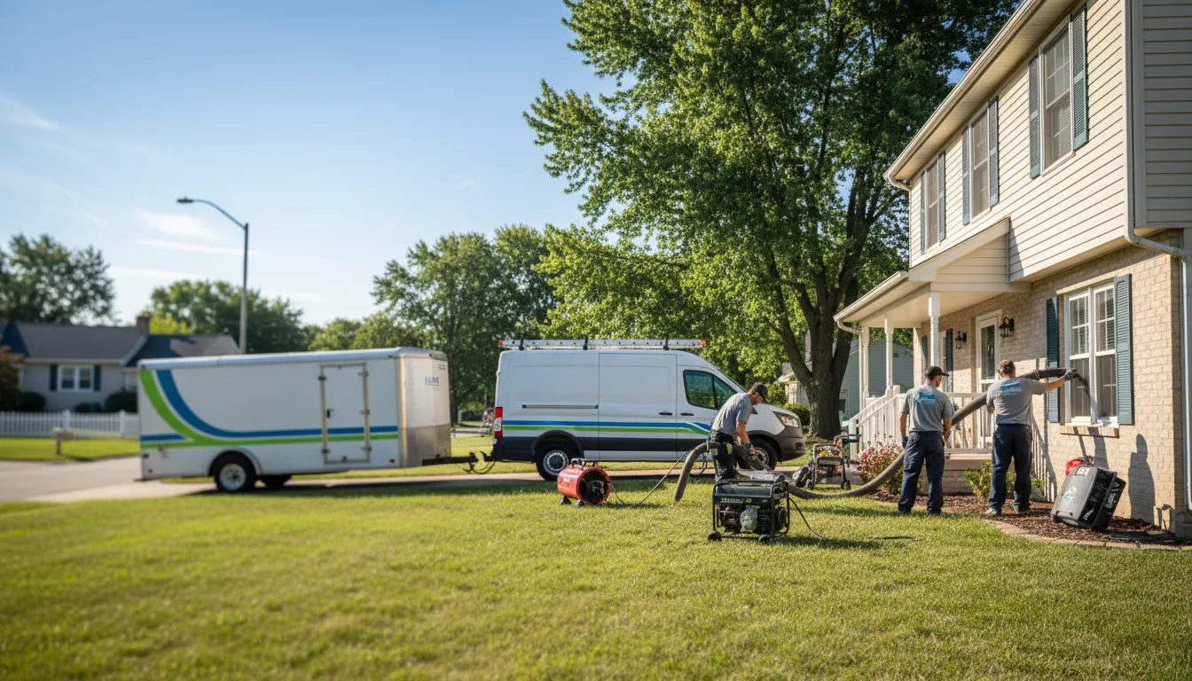 Flooded Basement Restoration And Cleanup With Repair in Sheridan, IN near me